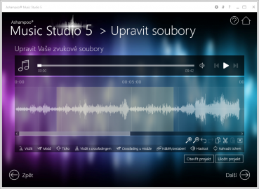 Střih či změnu hlasitosti zvládnete v Ashampoo Music Studiu velmi rychle