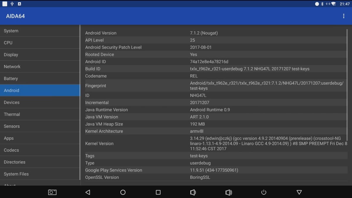Alfawise H96 Mini - AIDA 64