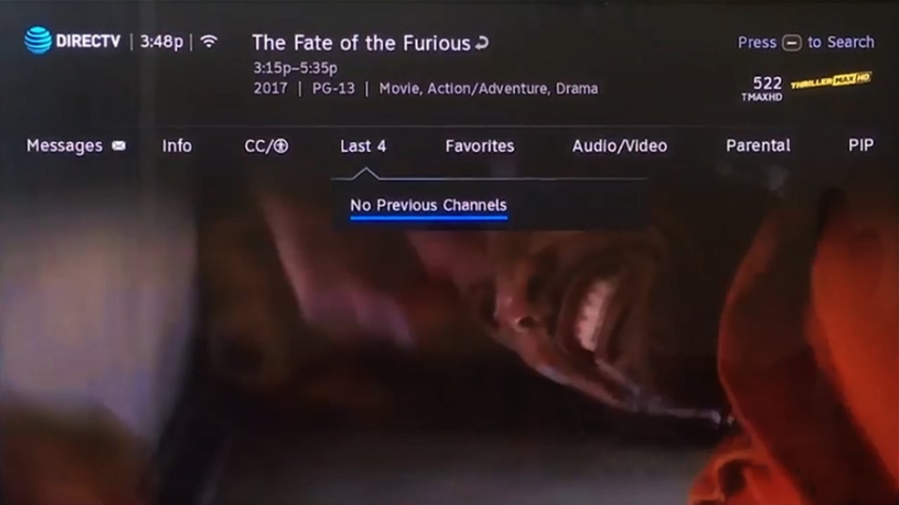 DIRECTV - Menu pořadu