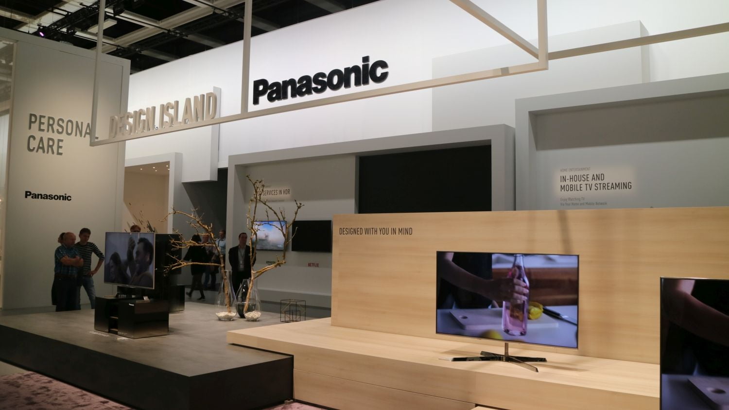 Panasonic – designová část stánku.
