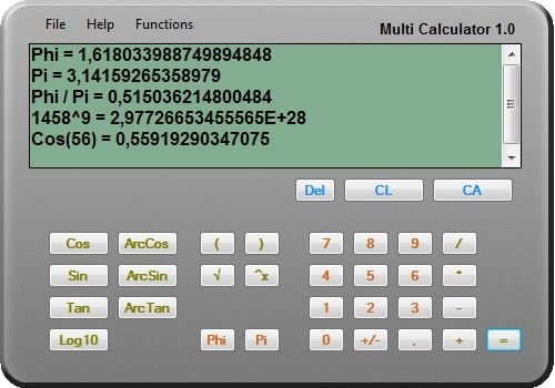 <p>Multi Calculator je jednoduchá, přehledná kalkulačka. Pro složité výpočty se nehodí</p>