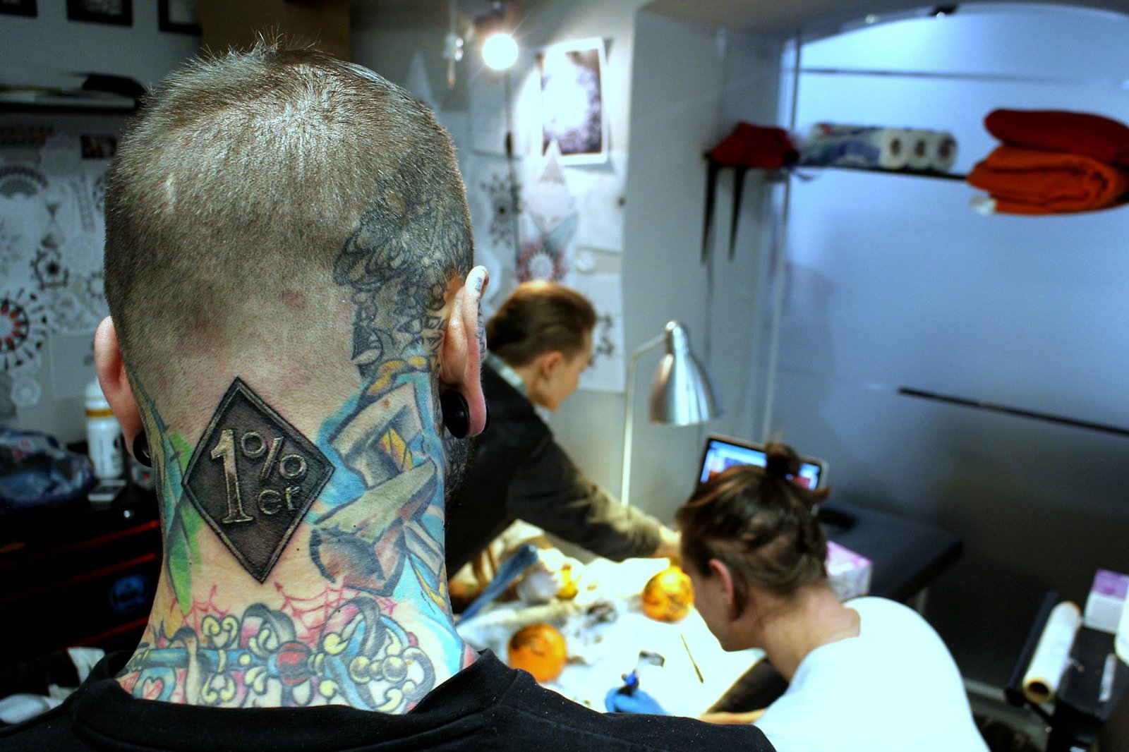 Práce tatérů salonu Inkoust Tattoo.