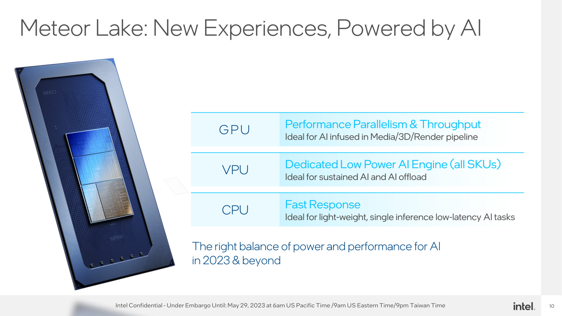 VPU a akcelerace AI na procesorech Intel Meteor Lake