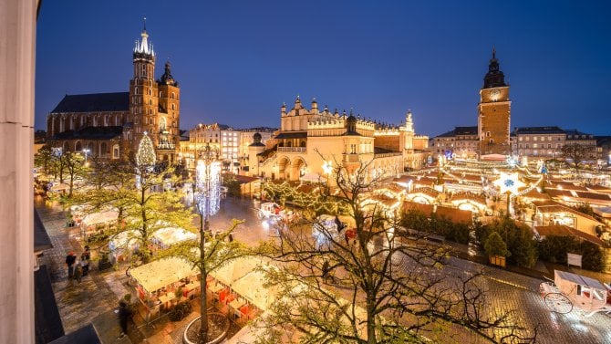 Adventní trhy v Krakově