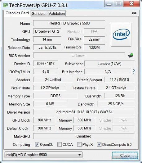 Lenovo ThinkPad X1 Carbon (2015)