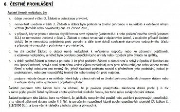 Čestné prohlášení vylučuje mj. žadatele, co byli nebo jsou v exekuci.