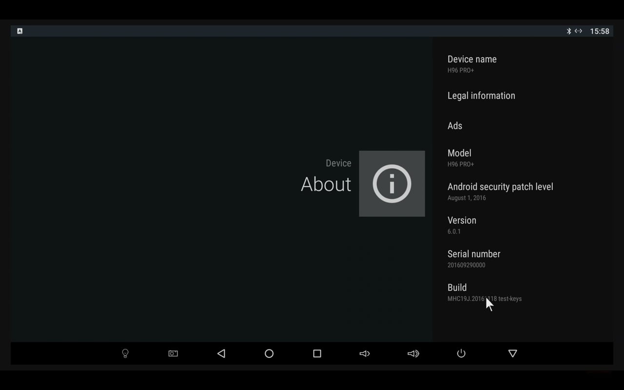 H96 Pro + - Start boxu a Android 6.x