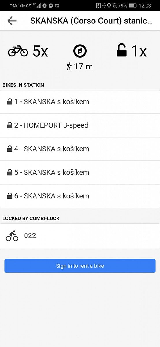 Základní sdílená kola Homeport v Praze