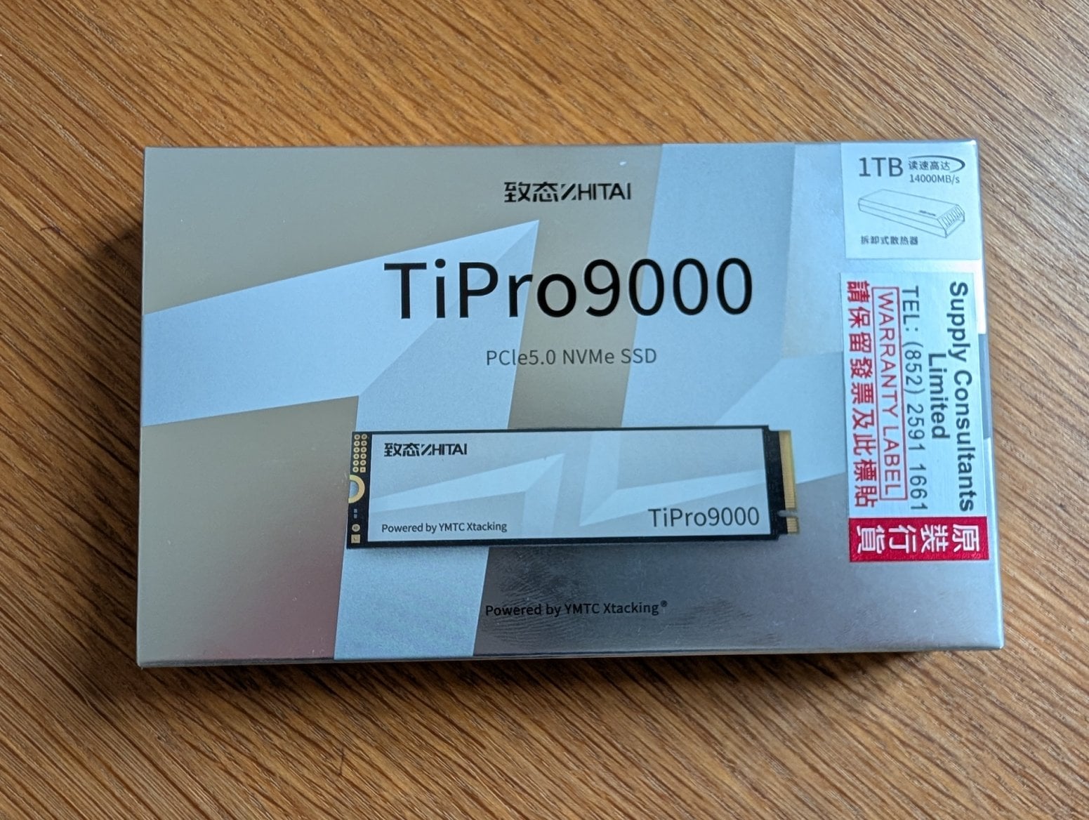 Čínský SSD disk Zhitai TiPro9000 s čipy YMTC