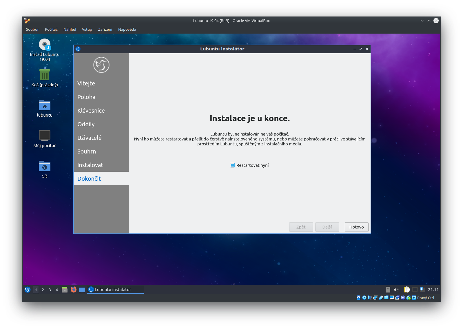 Lubuntu 19.04 - instalace