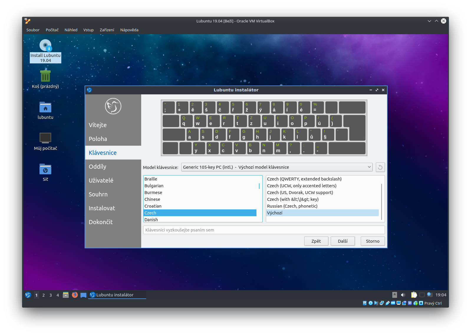 Lubuntu 19.04 - instalace