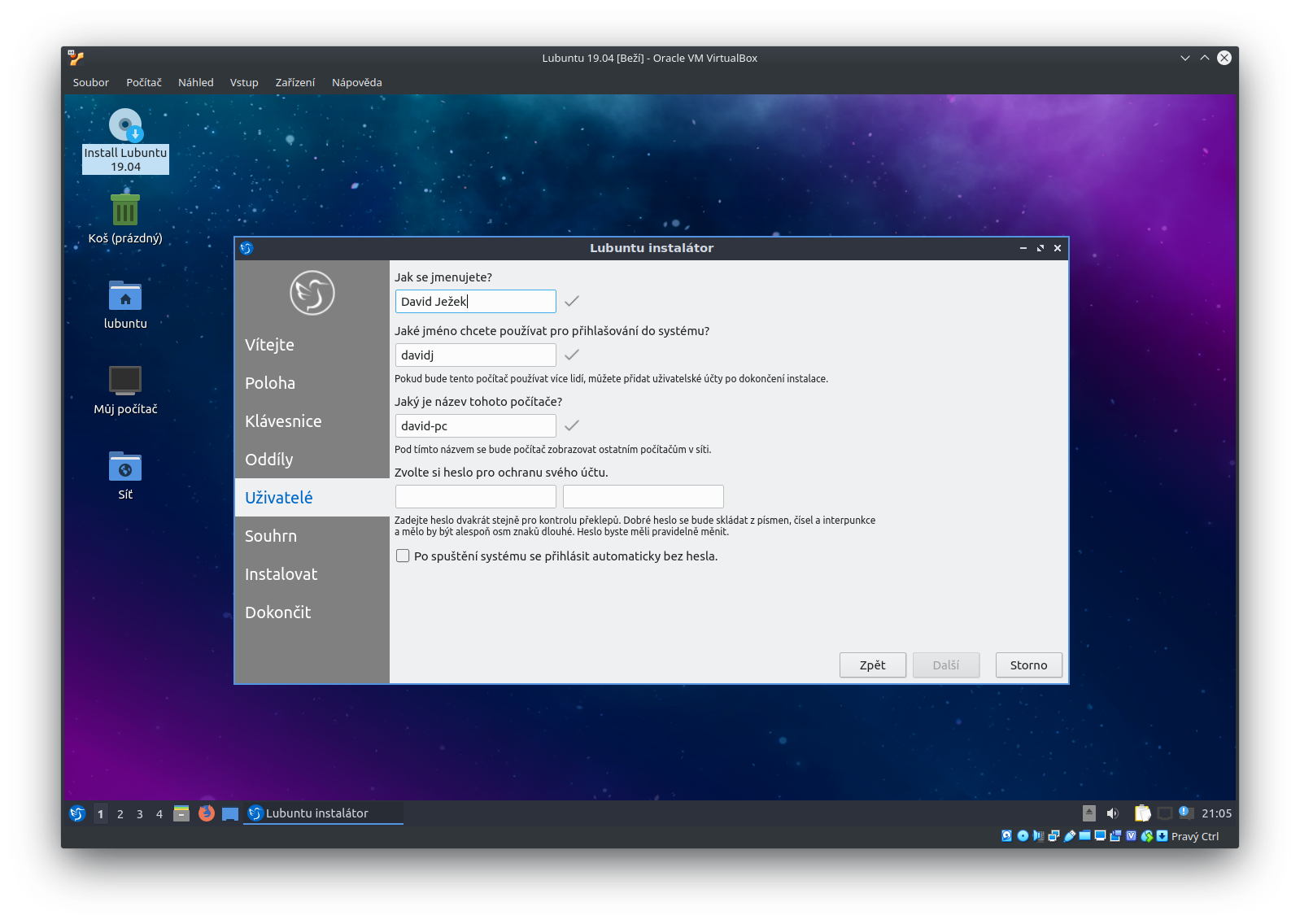 Lubuntu 19.04 - instalace