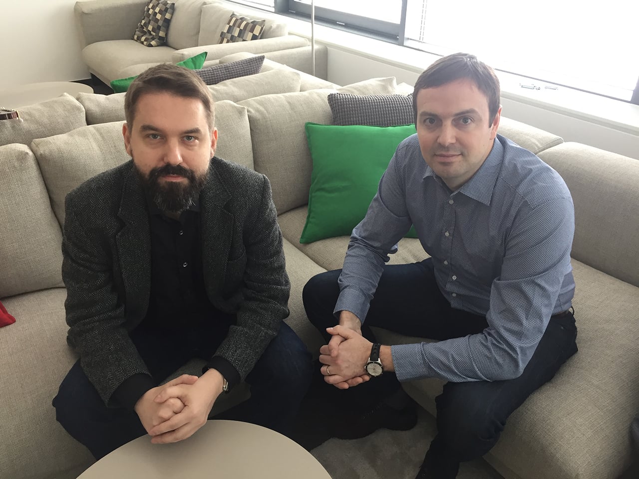 Viceprezident SAPu Marko Mund (vlevo) a ředitel českých SAP Labs Martin Janáček