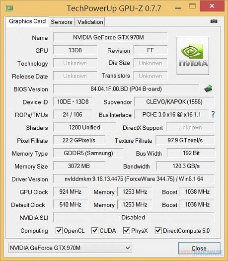 Nvidia GeForce GTX 900M SLI – test