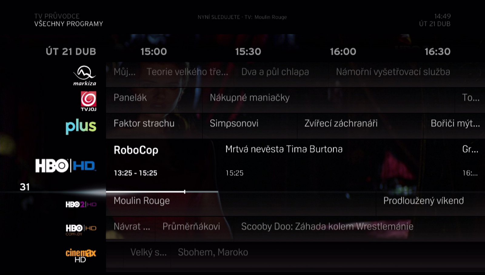 Náhledy multimediální služby Horizon