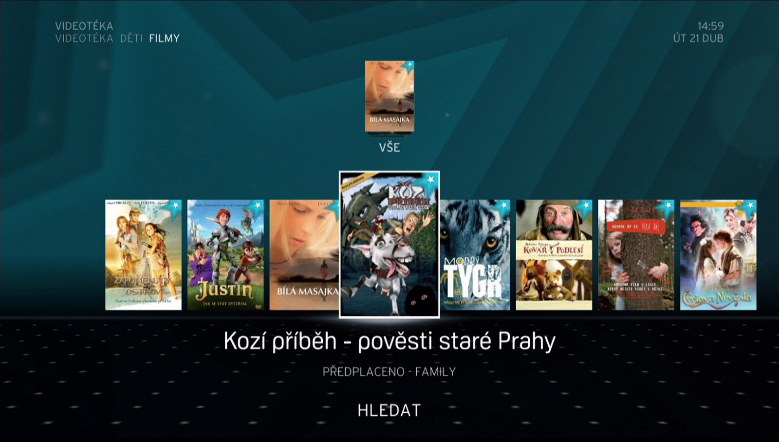 Náhledy multimediální služby Horizon
