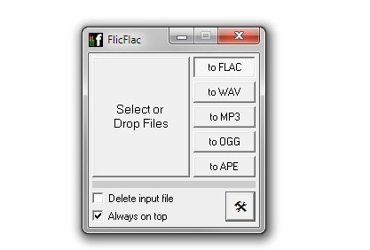 FlicFlac je jednoduchý, ale přitom výkonný nástroj pro převod hudby