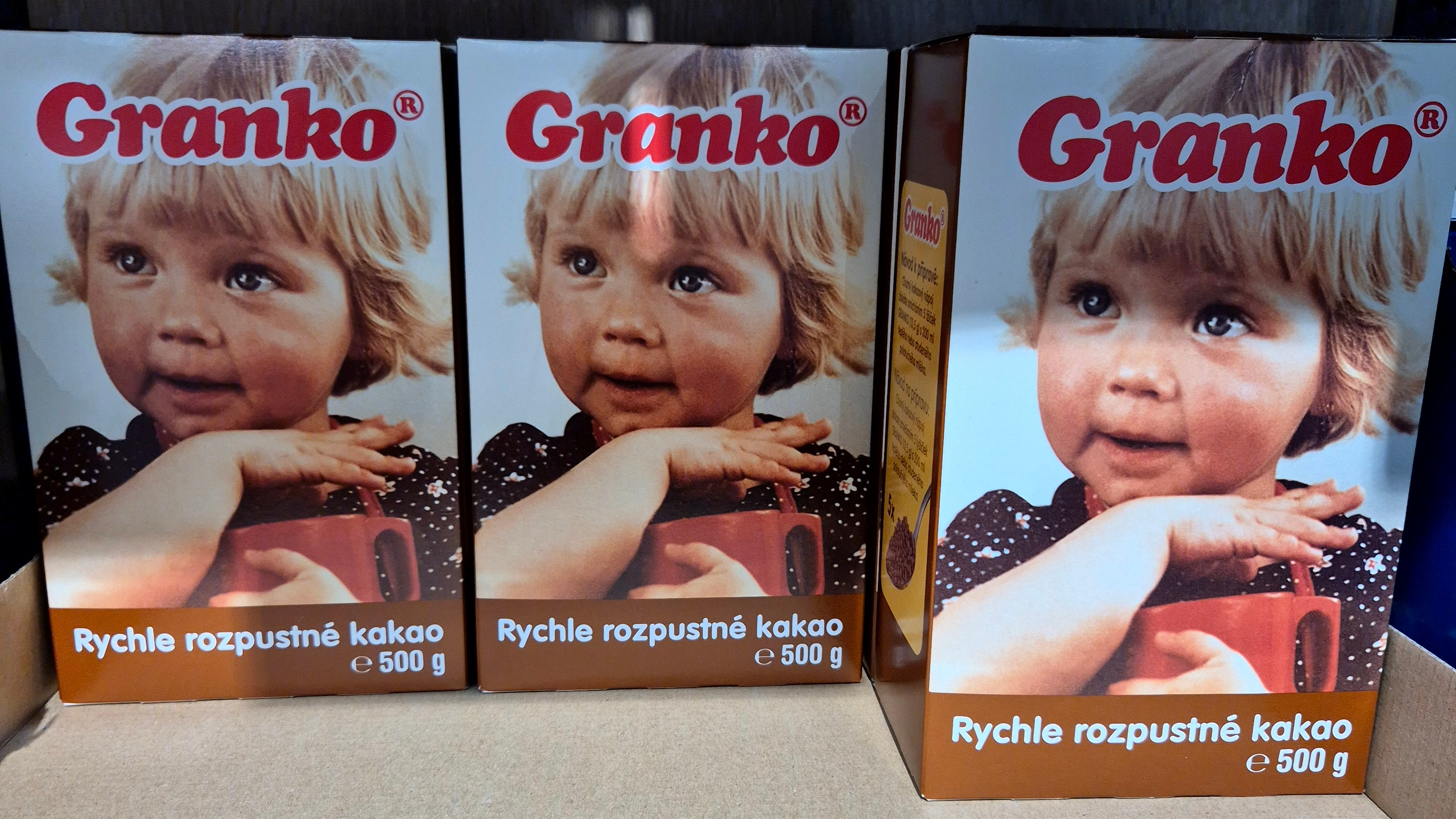 Kakao Granko v retro obalu v Lidlu