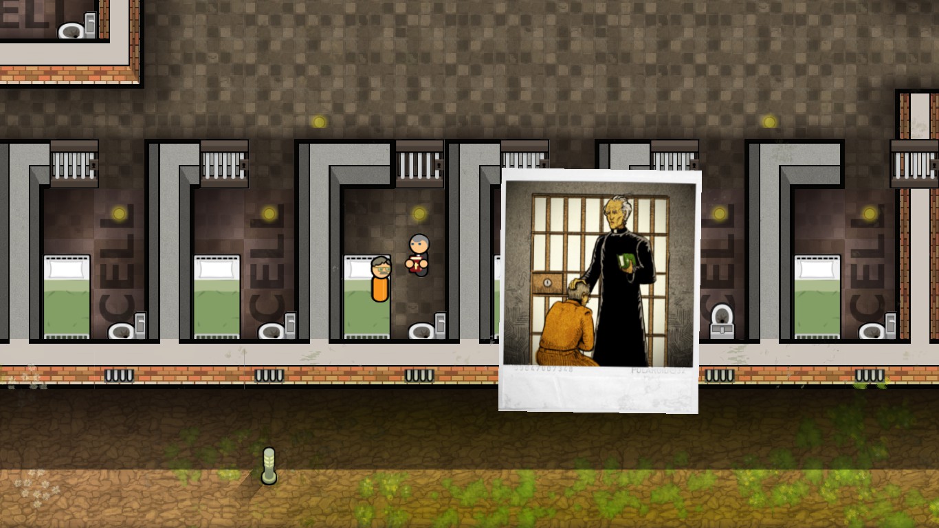 Obrázky ze hry Prison Architect.