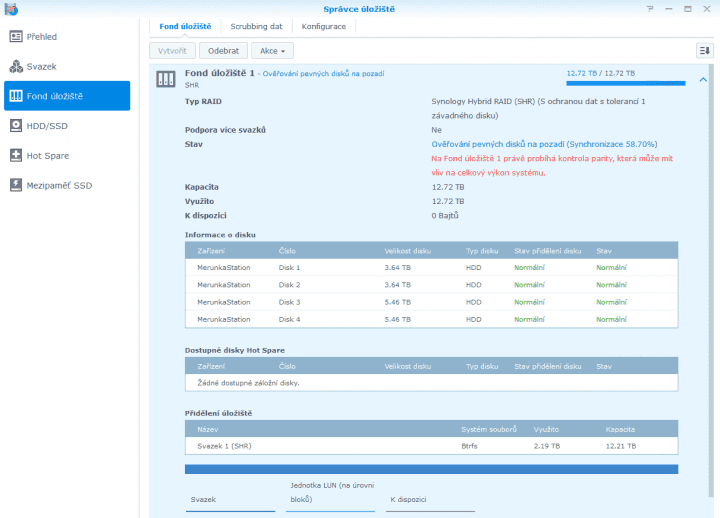 Synology RAID obr5