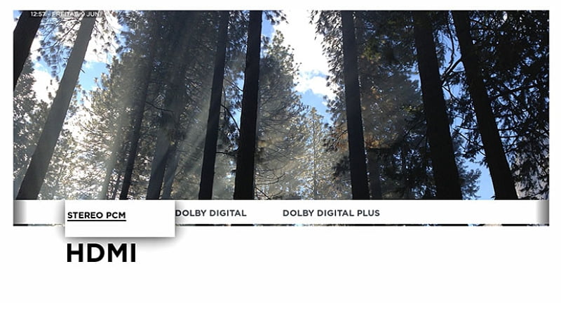 Giga TV - Menu nastavení