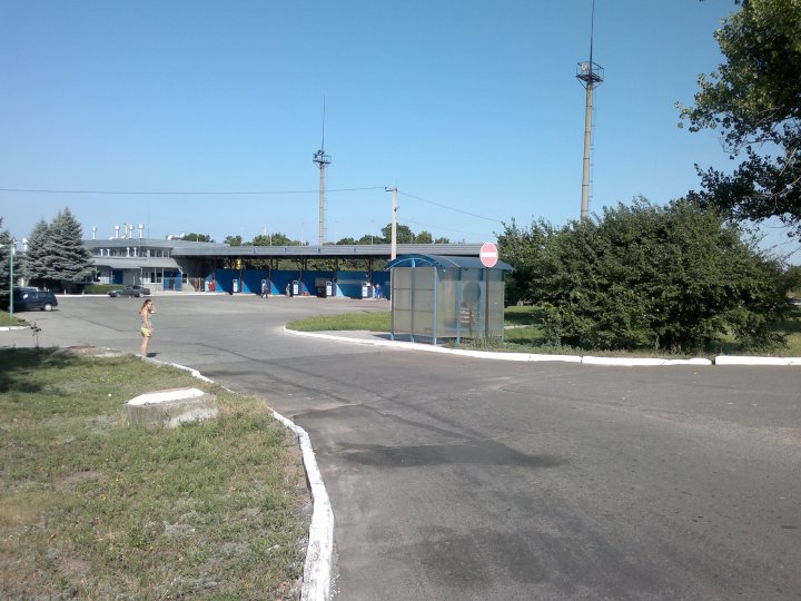 Tiraspol. Plnící stanice CNG.