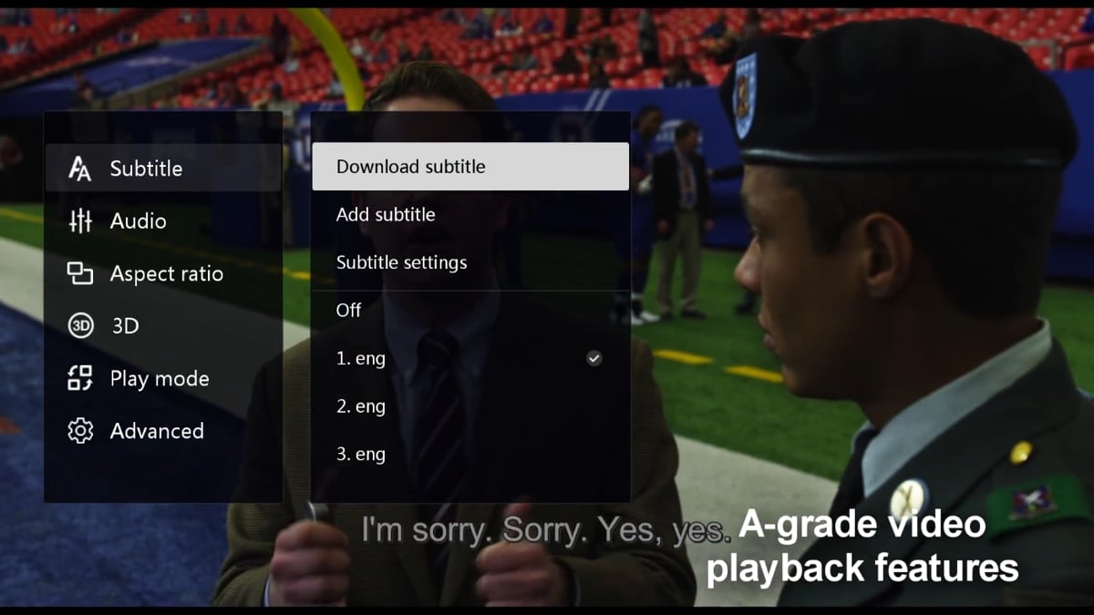 Zidoo X20 Pro - Menu videa