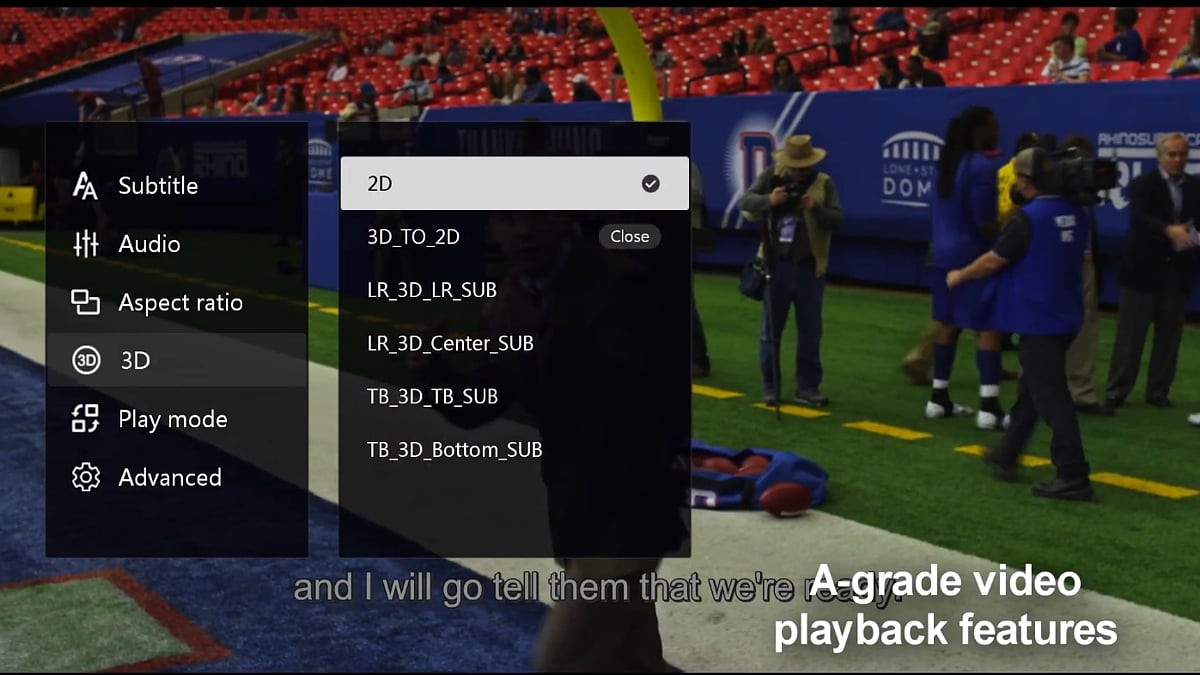 Zidoo X20 Pro - Menu videa
