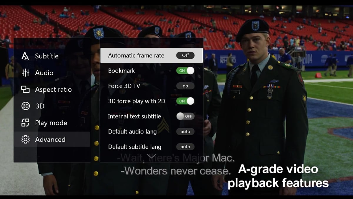 Zidoo X20 Pro - Menu videa