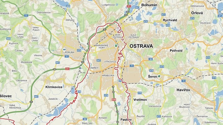Ostrava, moravská a slezská