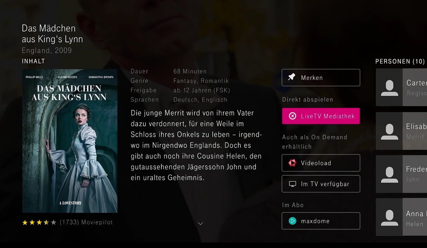 EntertainTV - Nahrávání a práce s nahrávkami
