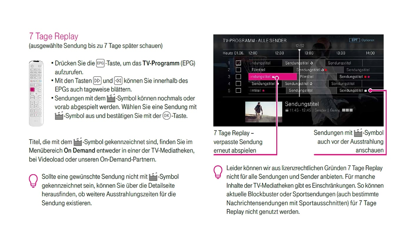 EntertainTV - Nahrávání a práce s nahrávkami