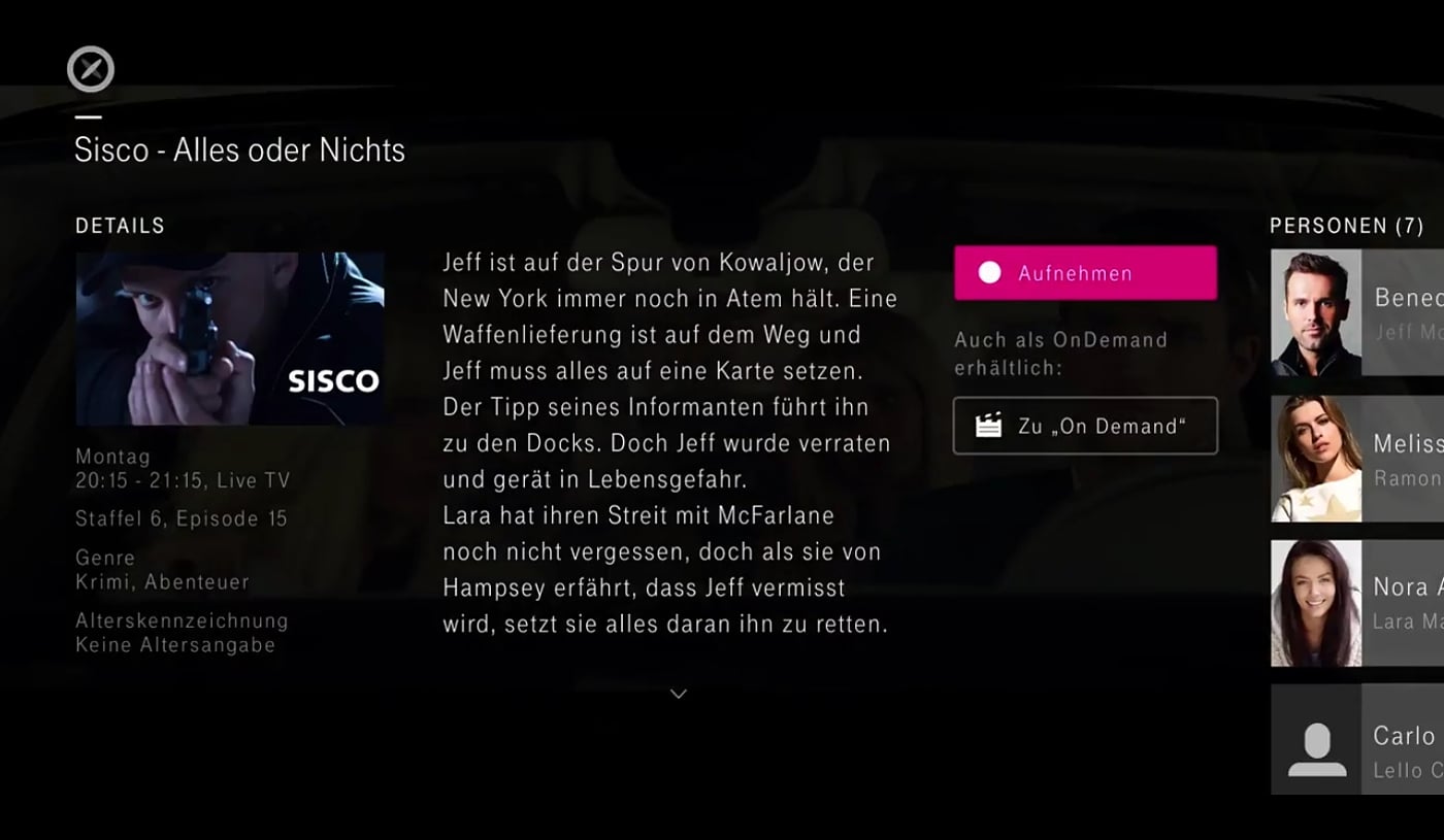 EntertainTV - Nahrávání a práce s nahrávkami