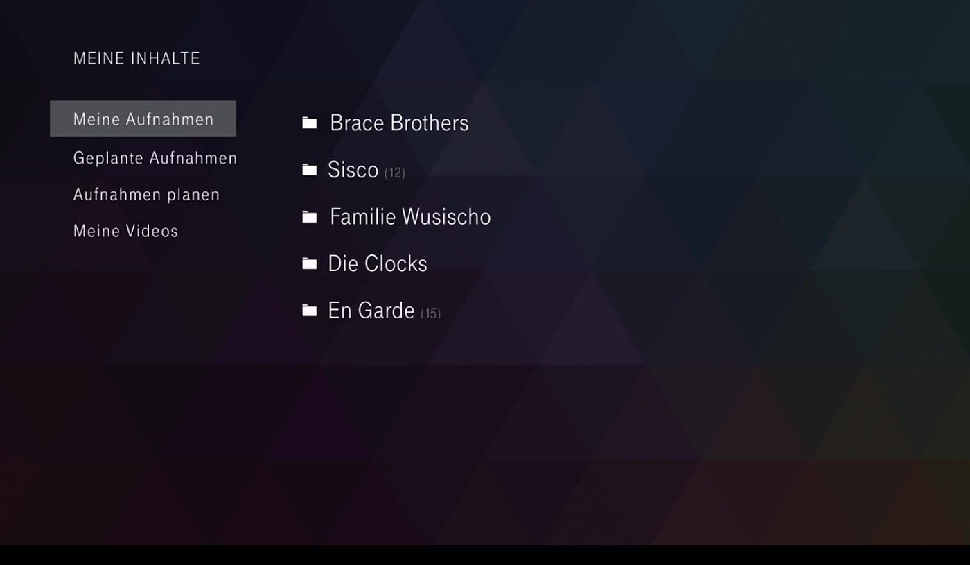 EntertainTV - Nahrávání a práce s nahrávkami
