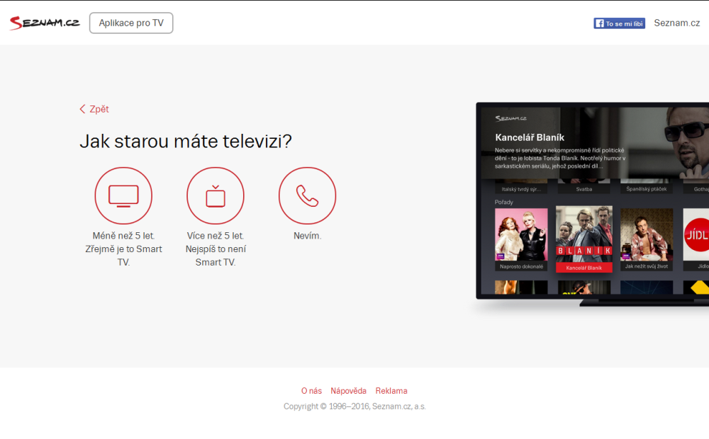 Seznam.cz TV - web Jak naladit