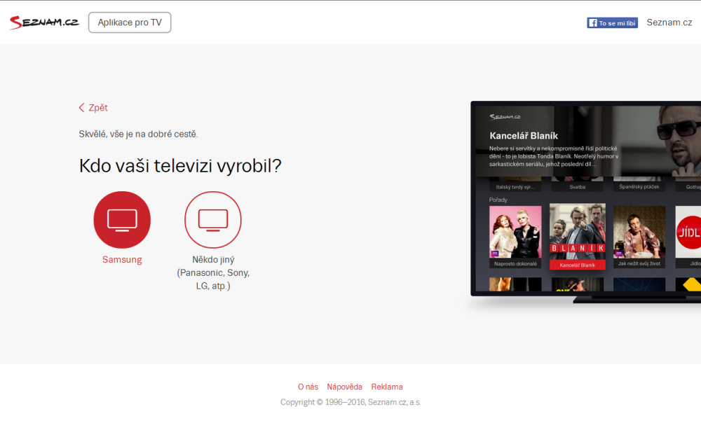 Seznam.cz TV - web Jak naladit
