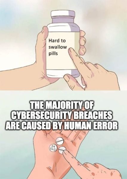 Hard to swallow meme