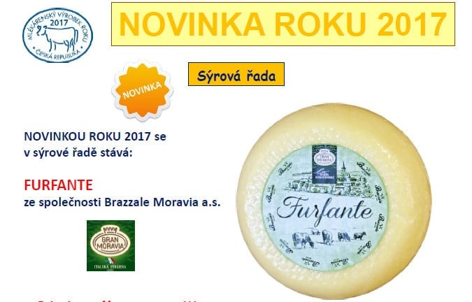 Nejlepší mlékárenský výrobek roku 2017 je...