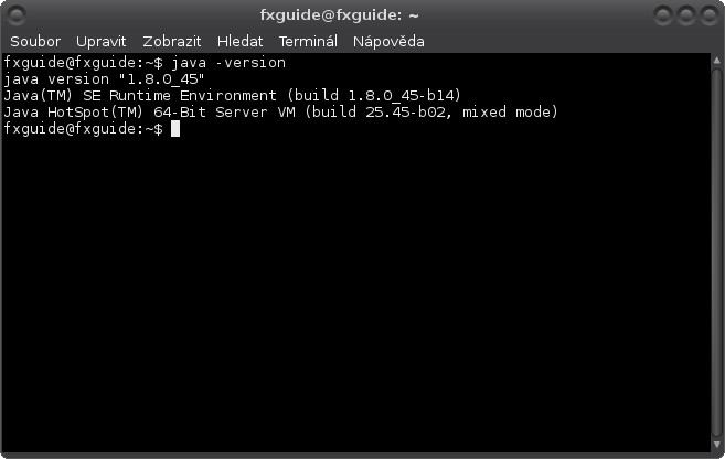 Příprava systému a instalace JDK