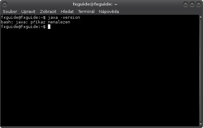 Příprava systému a instalace JDK