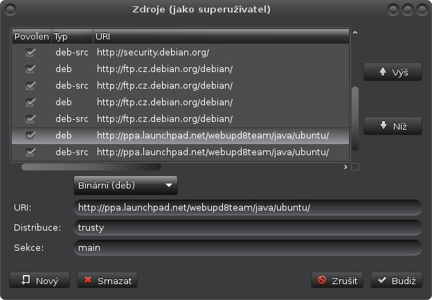 Příprava systému a instalace JDK