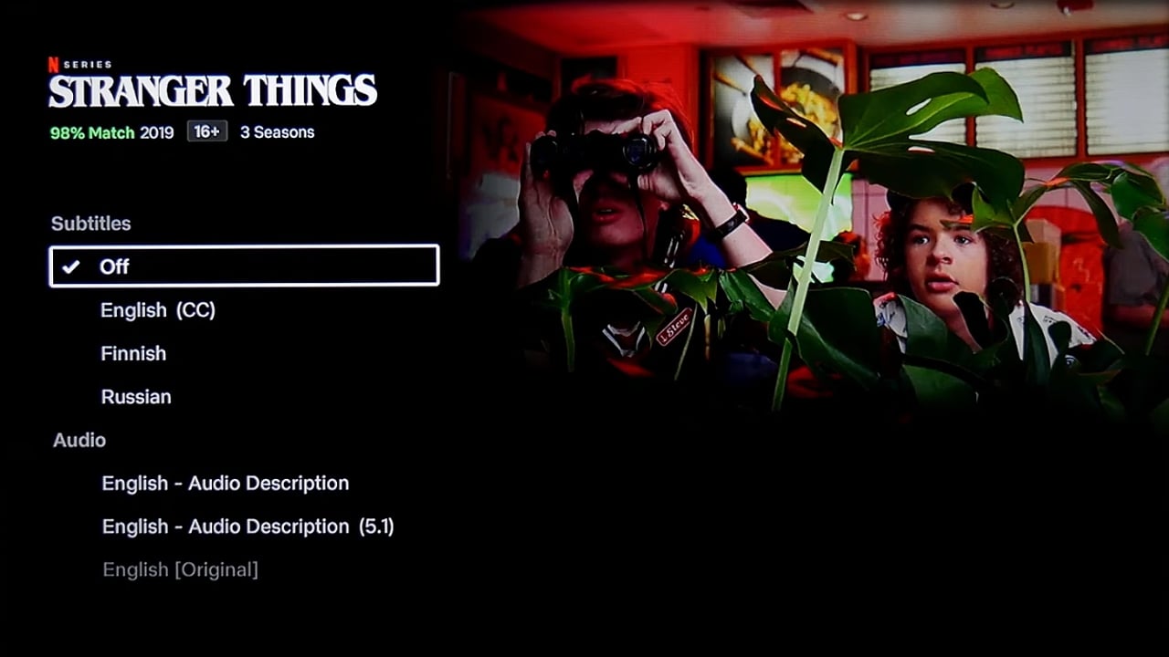 Uživatelské rozhraní Dune HD – katalog multimédií – seriály