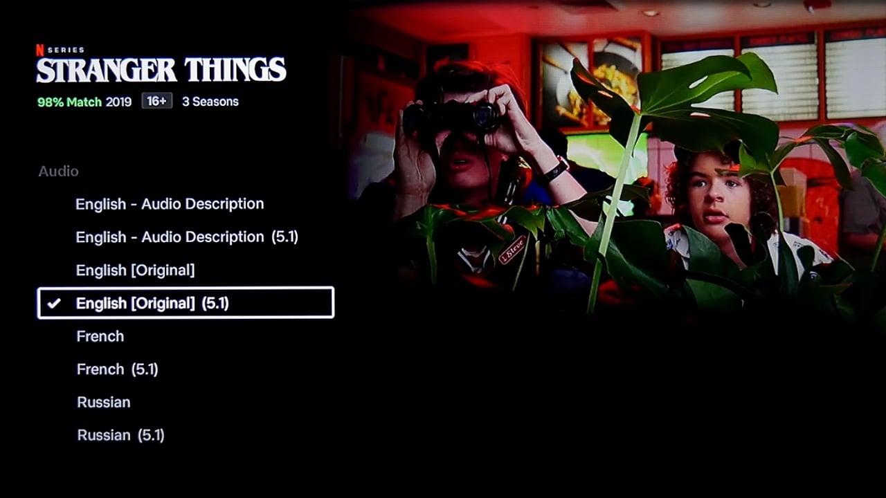 Uživatelské rozhraní Dune HD – katalog multimédií – seriály