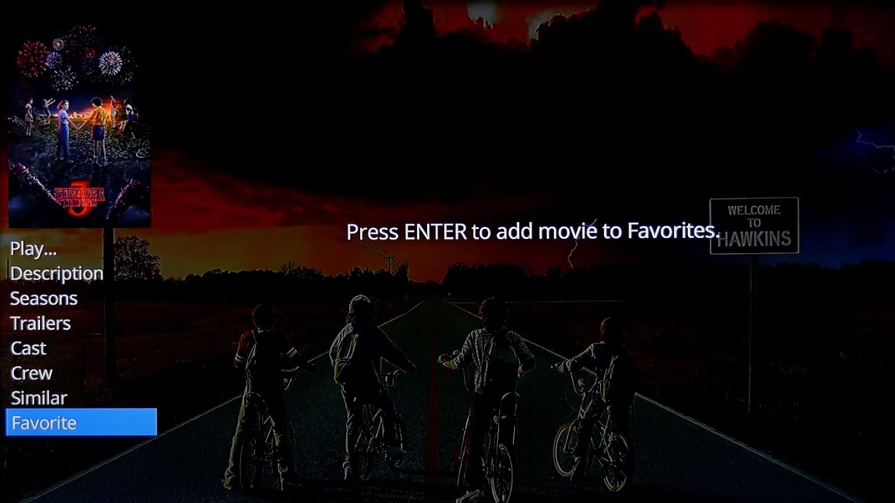 Uživatelské rozhraní Dune HD – katalog multimédií – seriály