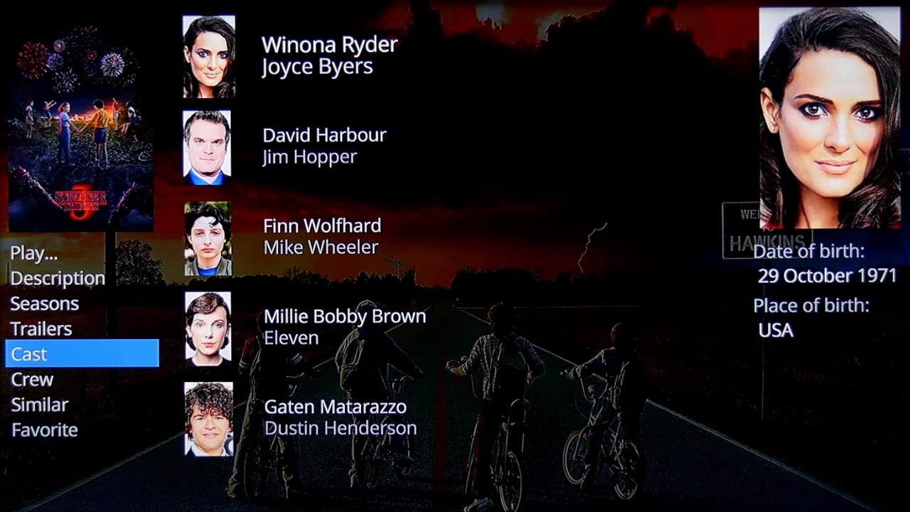 Uživatelské rozhraní Dune HD – katalog multimédií – seriály