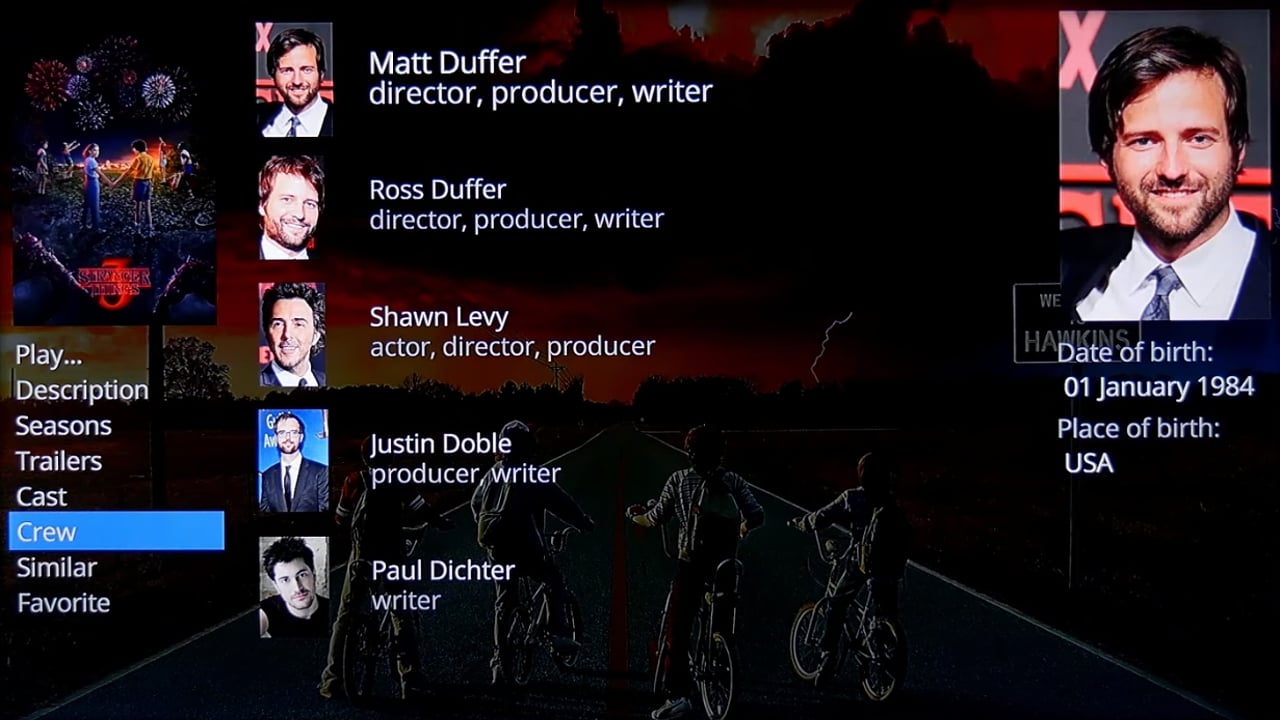 Uživatelské rozhraní Dune HD – katalog multimédií – seriály