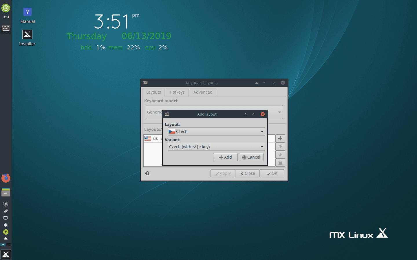 MX Linux 18.3 - instalace