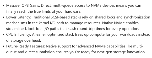 Nativní podpora NVMe ve Windows Server 2025