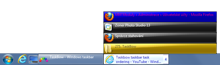 Vytvoření skupiny z libovolných aplikací