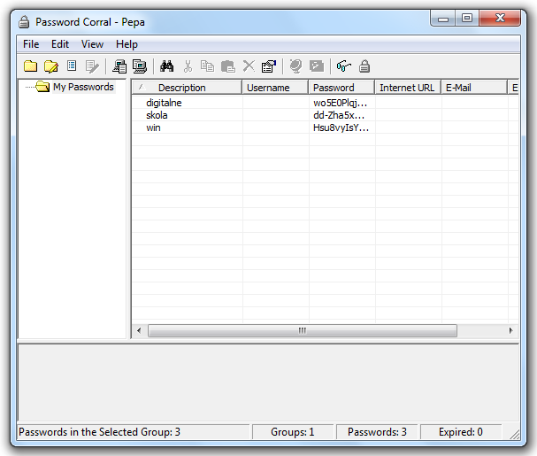 <p>Password Corral nabízí podobné funkce jako KeePass, ale ve zjednodušenné formě</p>